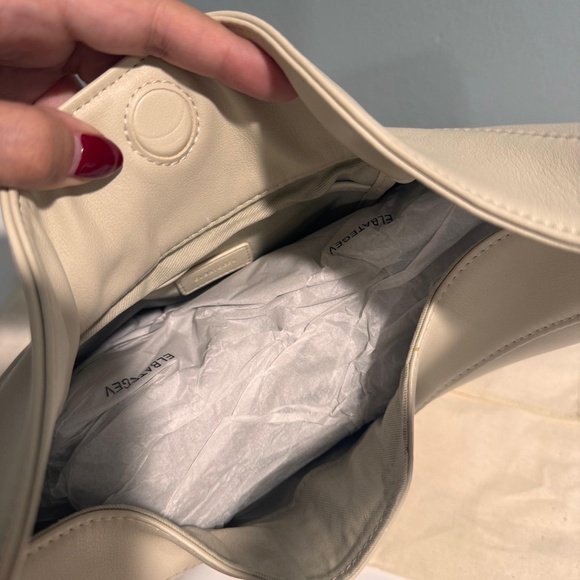 Elbagetev Ostra Cream Mini Bag 100% Genuine Leather - Picture 3 of 5